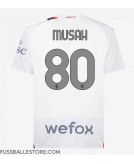 Günstige AC Milan Yunus Musah #80 Auswärtstrikot 2023-24 Kurzarm